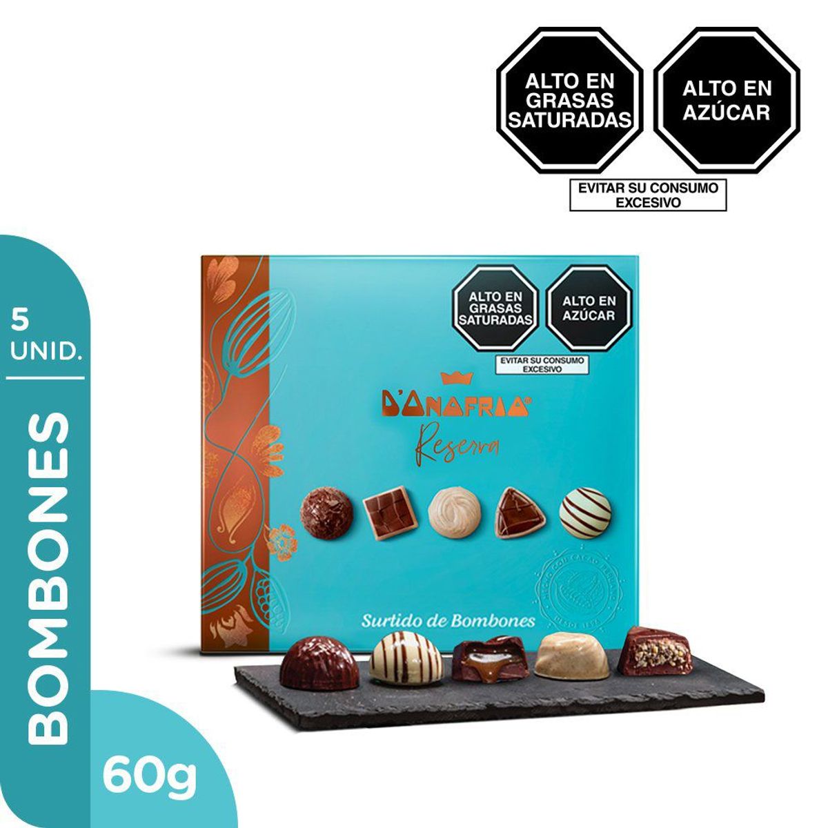 DONOFRIO - BOMBON CHOCOL DONOFRIO RESERVA SURTIDO 12G X 5UND