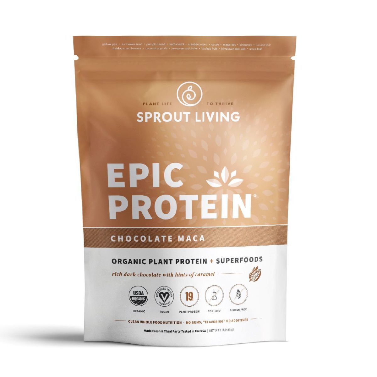 POWER NATURE - Proteina Vegana Epic Protein Chocolate Maca 455g