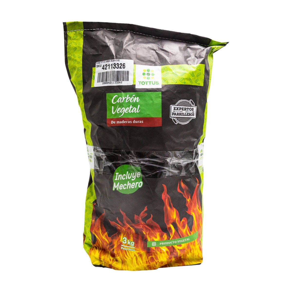 TOTTUS - Carbón Tottus Bolsa 3 Kg