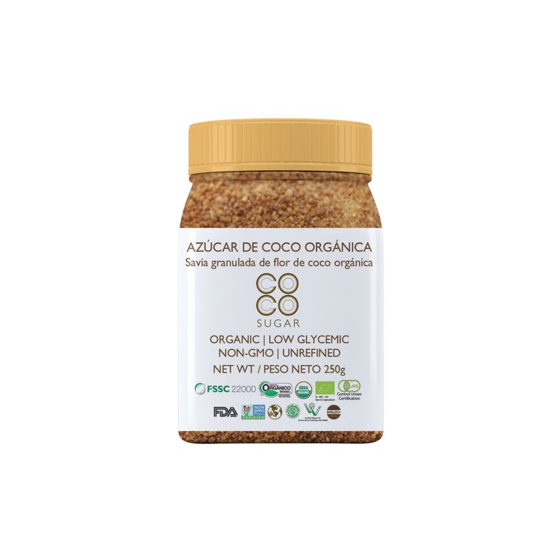 COCO SUGAR - Azúcar Orgánica Coco Sugar Envase 250 g