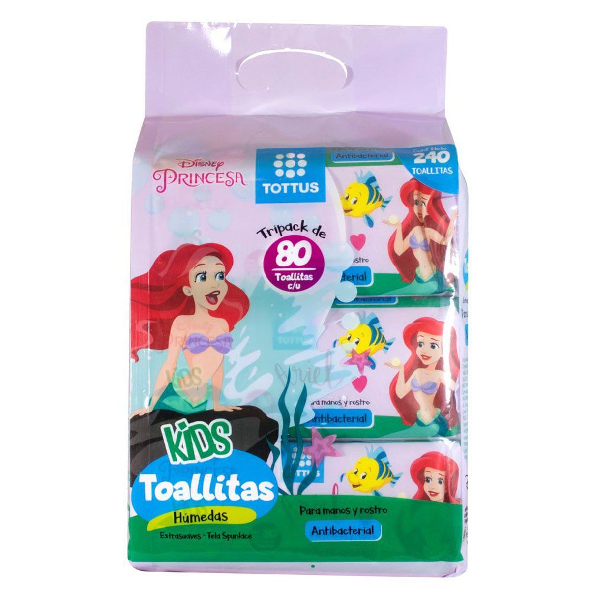 TOTTUS - Toallitas Húmedas Tottus Kids Princesas Empaque 240 Und