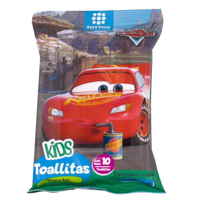 TOTTUS - Toallitas Húmedas Tottus Kids Cars 10 Unidades