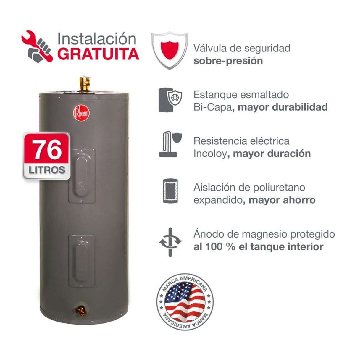 RHEEM - Terma Eléctrica 76 L Rheem