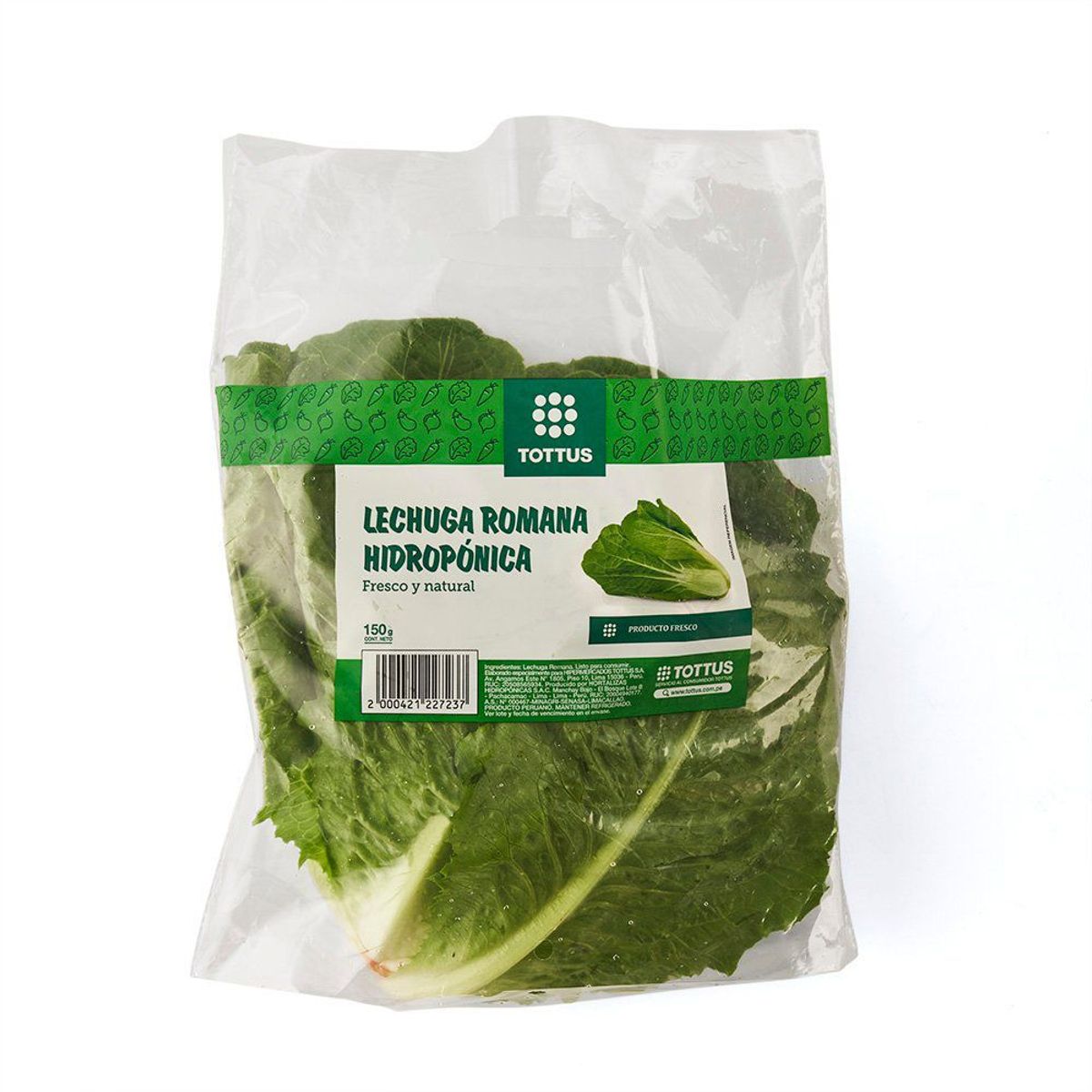 TOTTUS VERDURAS - Lechuga Romana Hidropónica Tottus