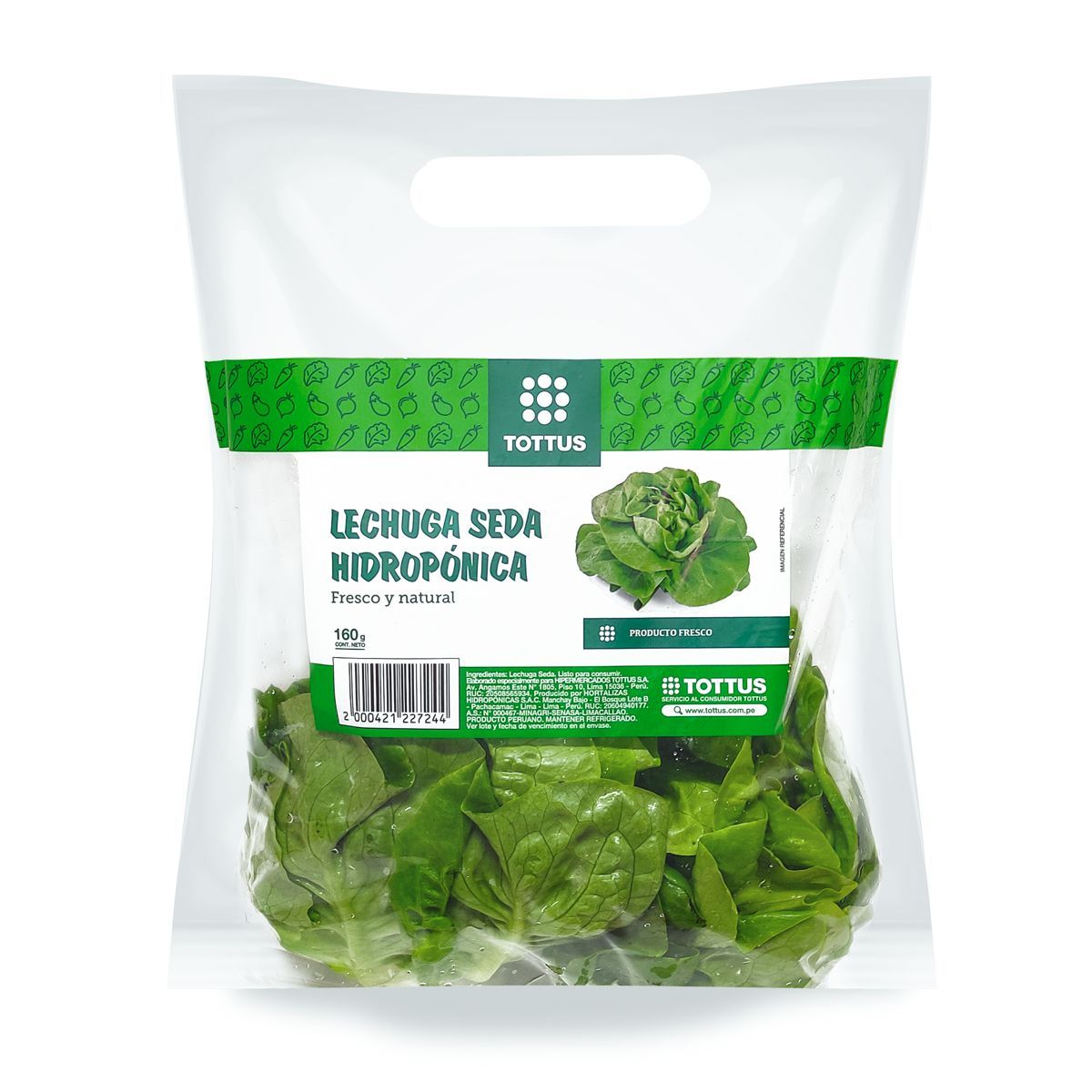 TOTTUS VERDURAS - Lechuga Seda Hidropónica Tottus