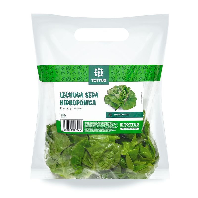 TOTTUS VERDURAS - Lechuga Seda Hidropónica Tottus
