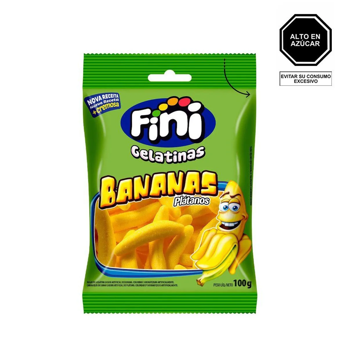 FINI - Gomas Fini Bananas Bolsa 100 g
