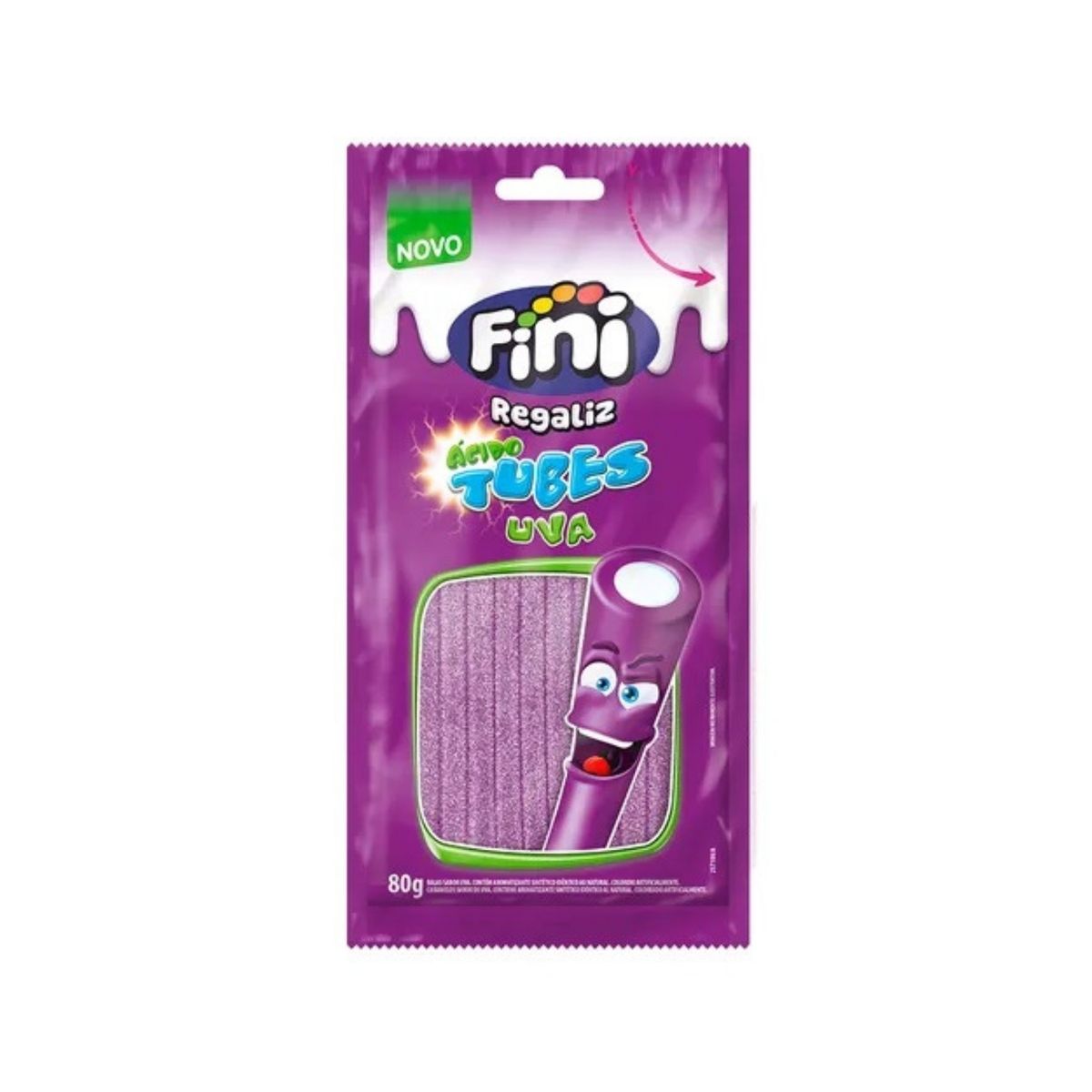 FINI - Regaliz Ácido Fini Uva Bolsa 80 g