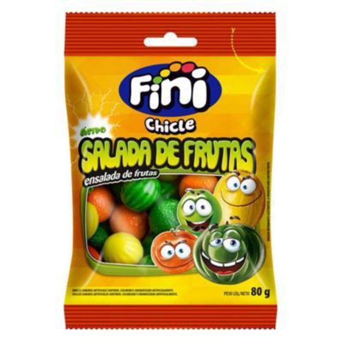 FINI - Chicle Fini Ensalada de Frutas Bolsa 80 g