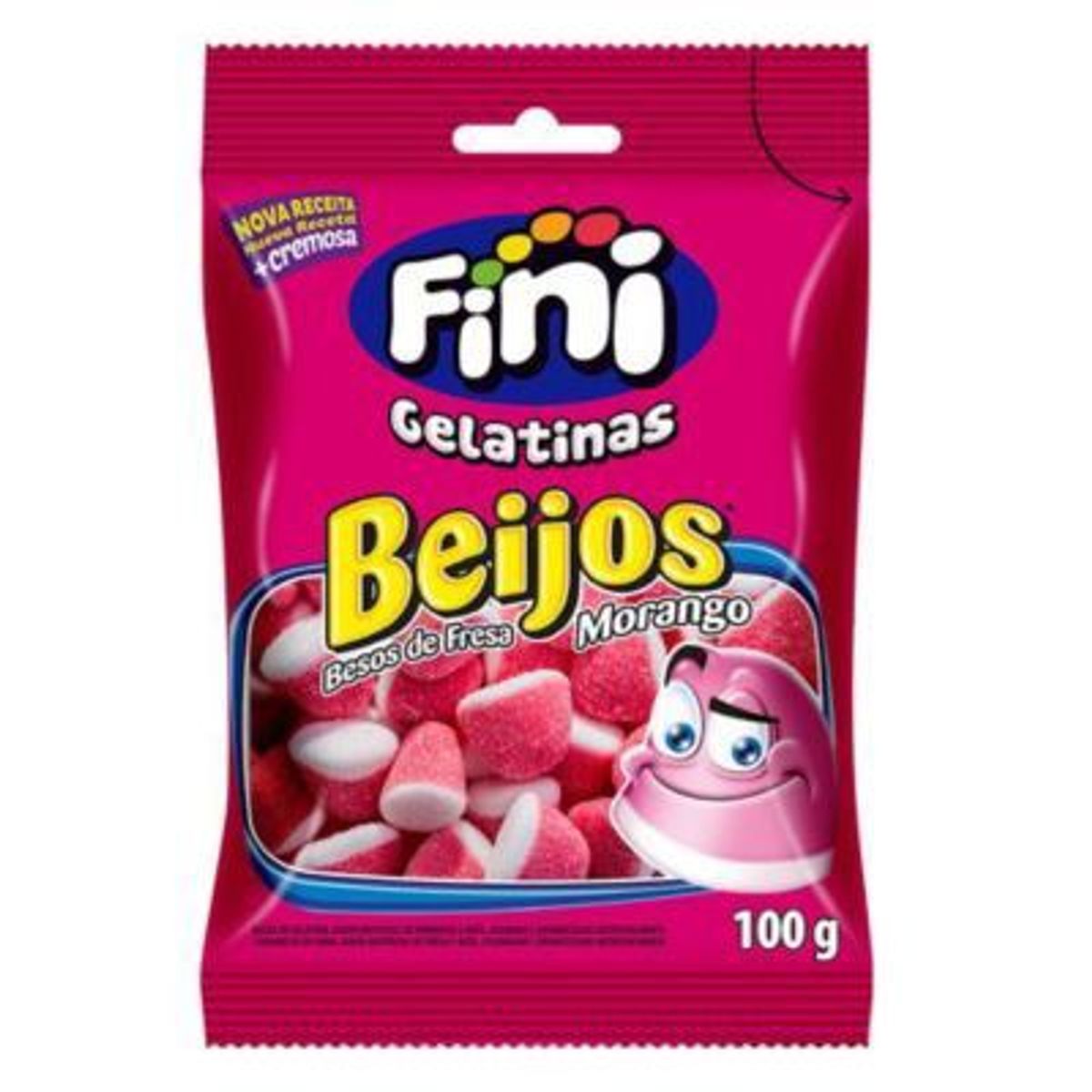 FINI - Gomitas Fini Besos de Fresa Bolsa 100 g