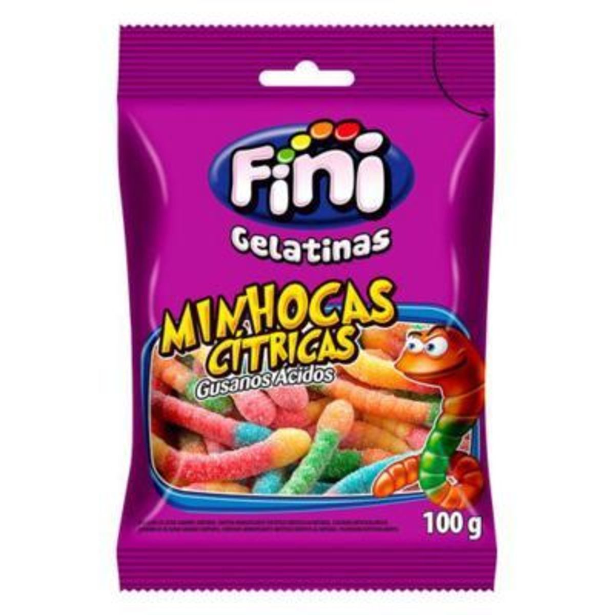 FINI - Gomitas Fini Gusanos Ácidos Bolsa 100 g