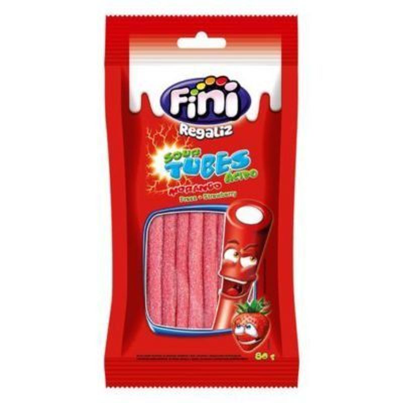 FINI - Regaliz Fini Ácido Fresa Bolsa 80 g