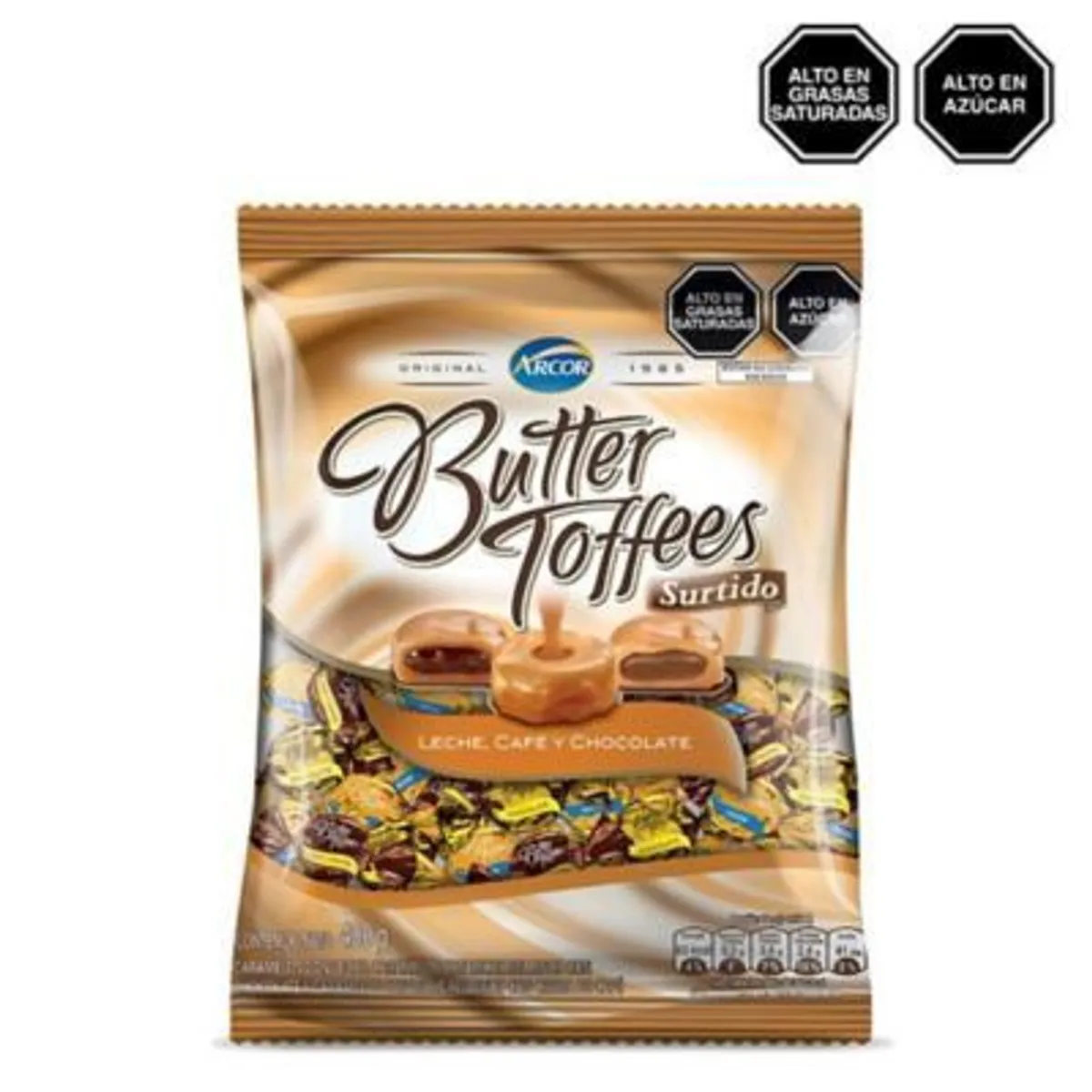 BUTTER TOFFEE - Caramelos Butter Toffees Sabores Surtidos Bolsa 400 g