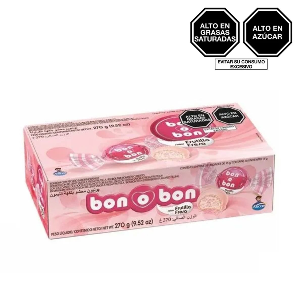 BON O BON - Bombones Bon o Bon Fresa Caja 270 g