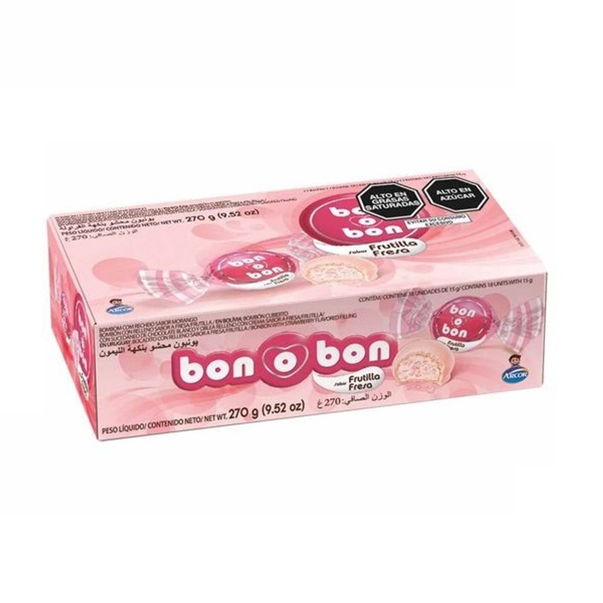 BON O BON - Bombones Bon o Bon Fresa Caja 270 g