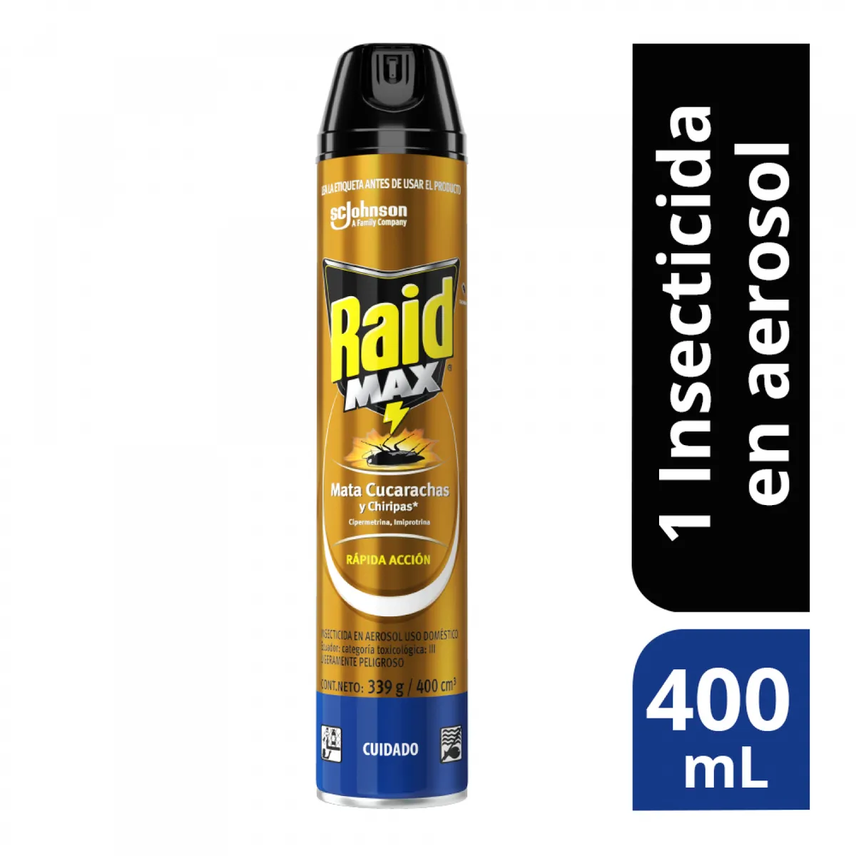 RAID - Insecticida en Spray Raid Max Envase 400 mL