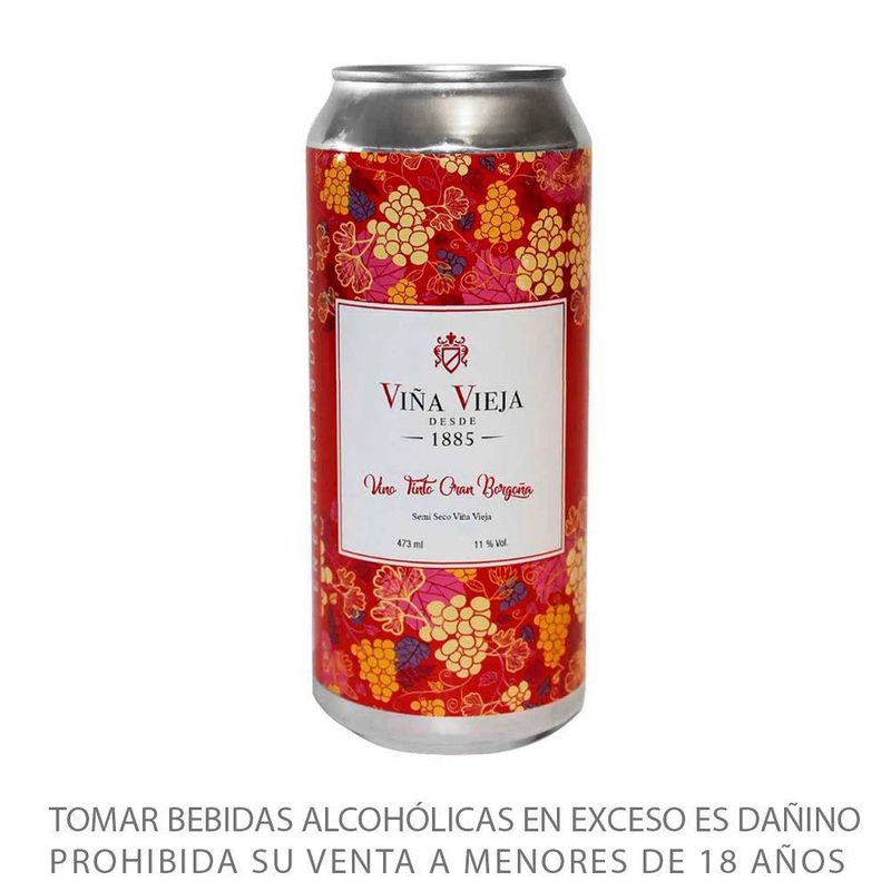 VIÑA VIEJA - Vino Tinto Borgoña Viña Vieja 473 mL