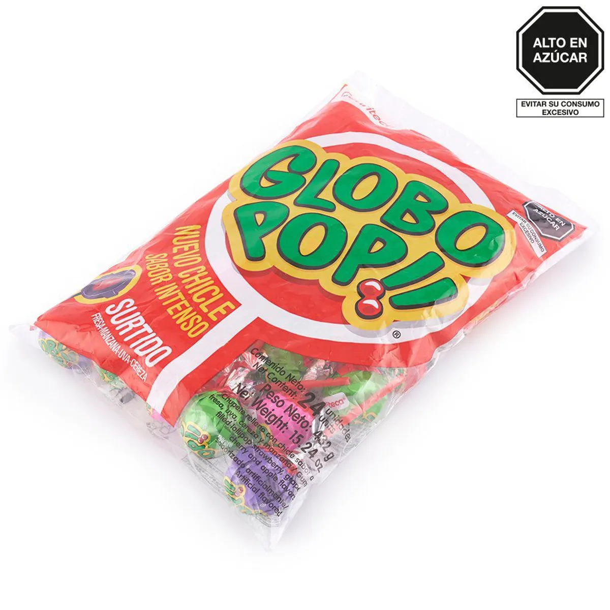 GLOBO POP - Chupetin Globo Pop Renovado Surtido Bolsa 432 g