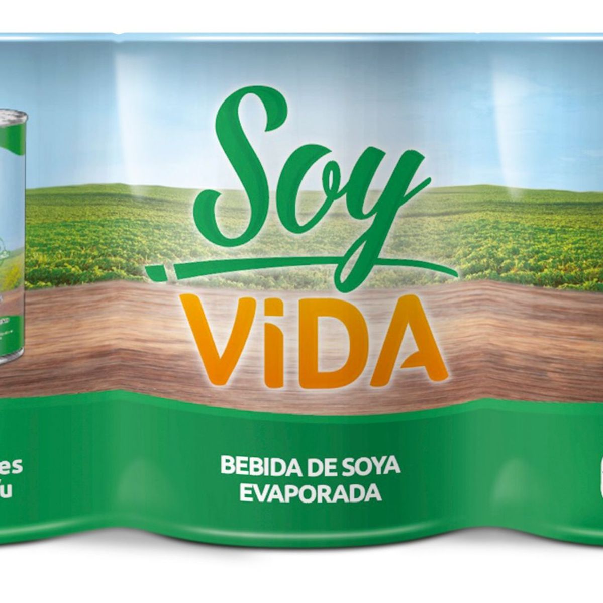 SOY VIDA - Bebida de Soya Soy Vida Evaporada Pack 6 Latas 400 g