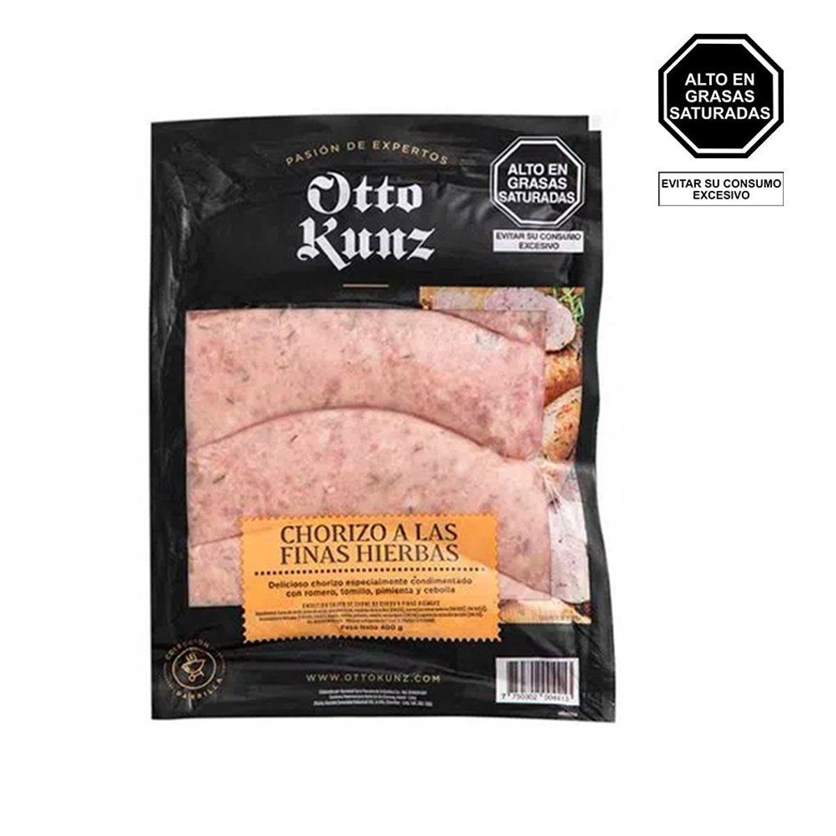OTTO KUNZ - Chorizo Finas Hierbas Otto Kunz Empaque 400 g