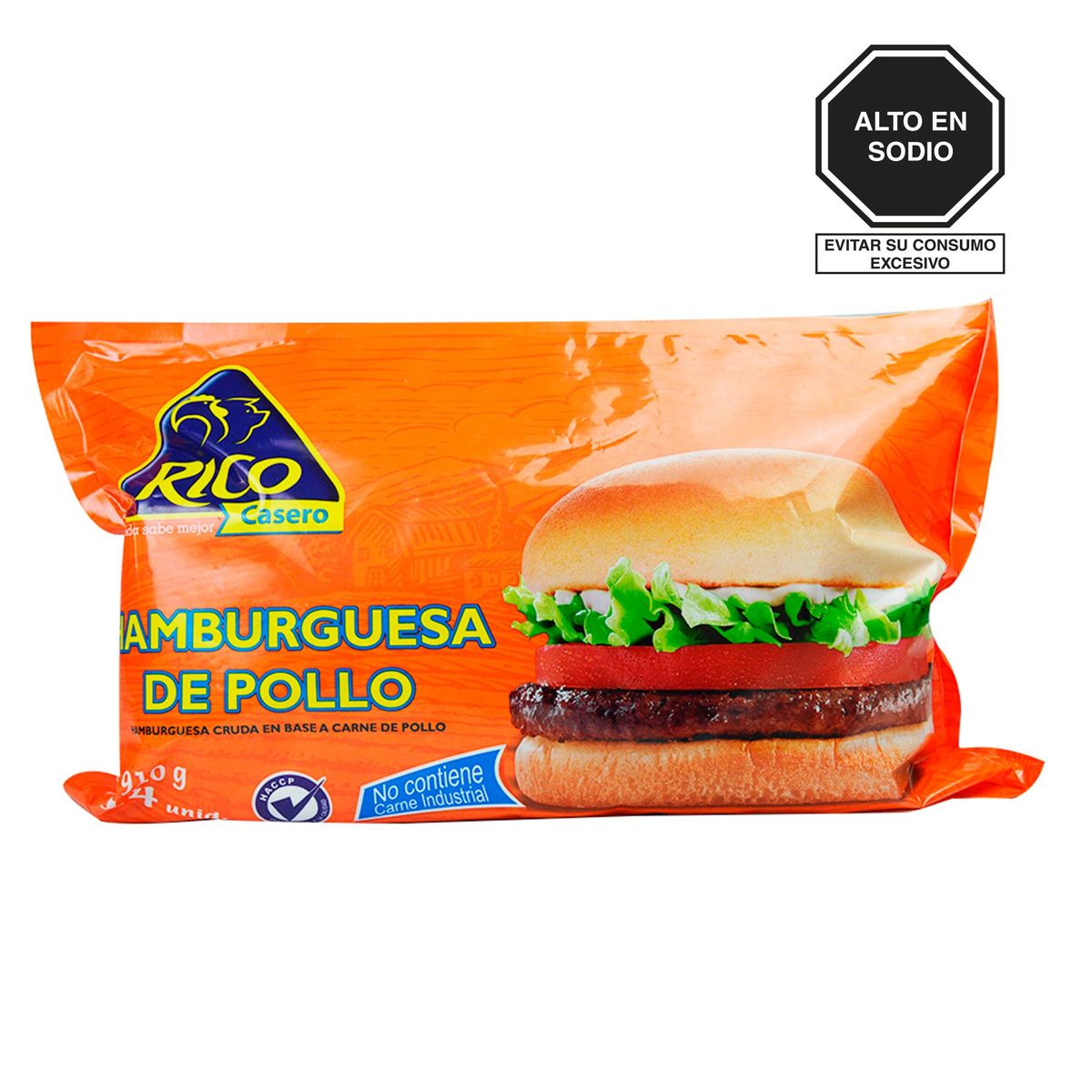 RICO - Hamburguesa de Pollo Rico Empaque 910 g