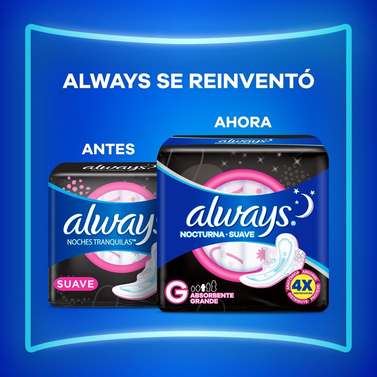 ALWAYS - Toallas Higiénicas Always Nocturna Suave Empaque 32 Und
