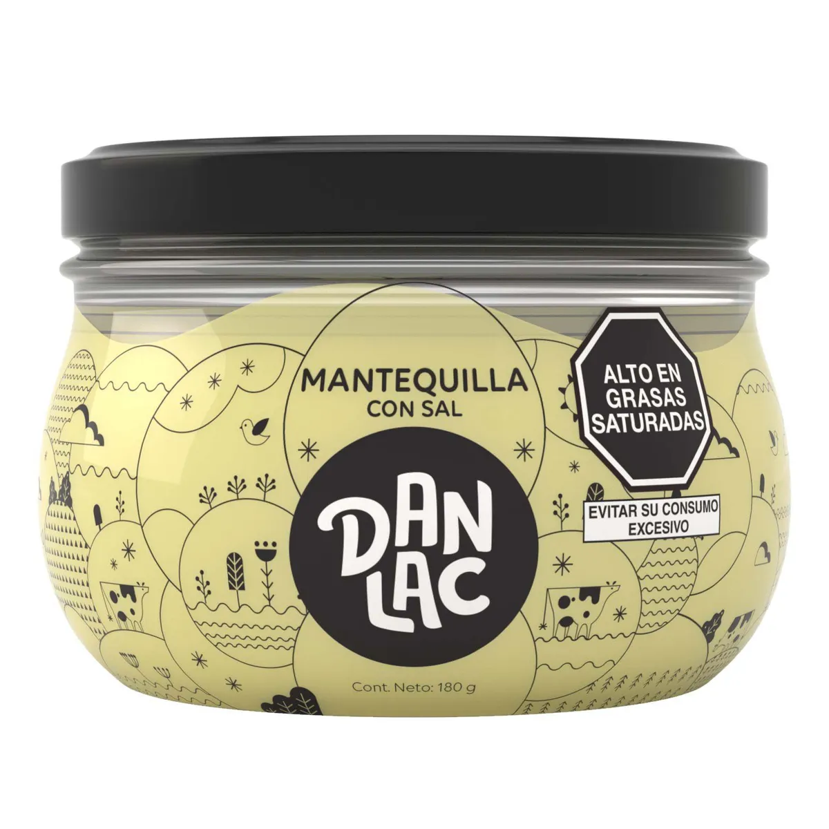 DANLAC - Mantequilla con Sal Danlac Empaque 180 g