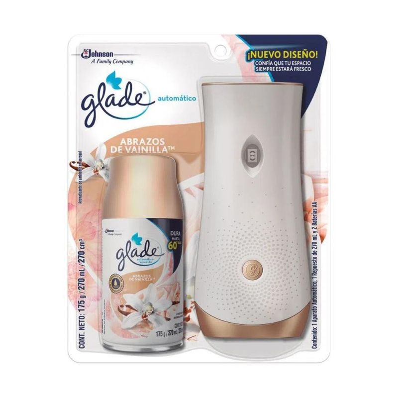 GLADE - Ambientador Glade Automático Vainilla Envase 270 mL