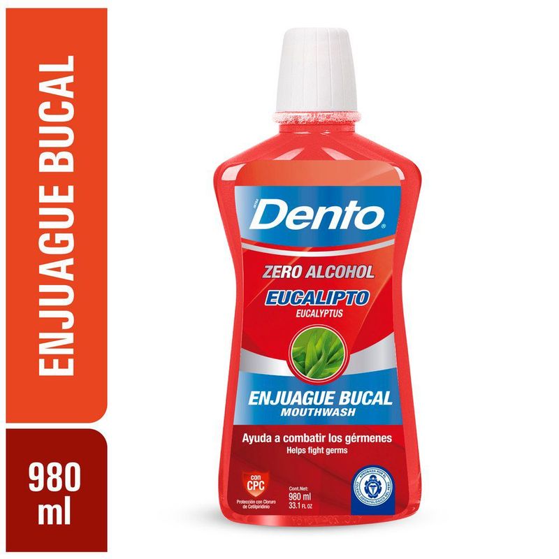 DENTO - Enjuage Bucal Dento Eucalipto Envase 980 mL