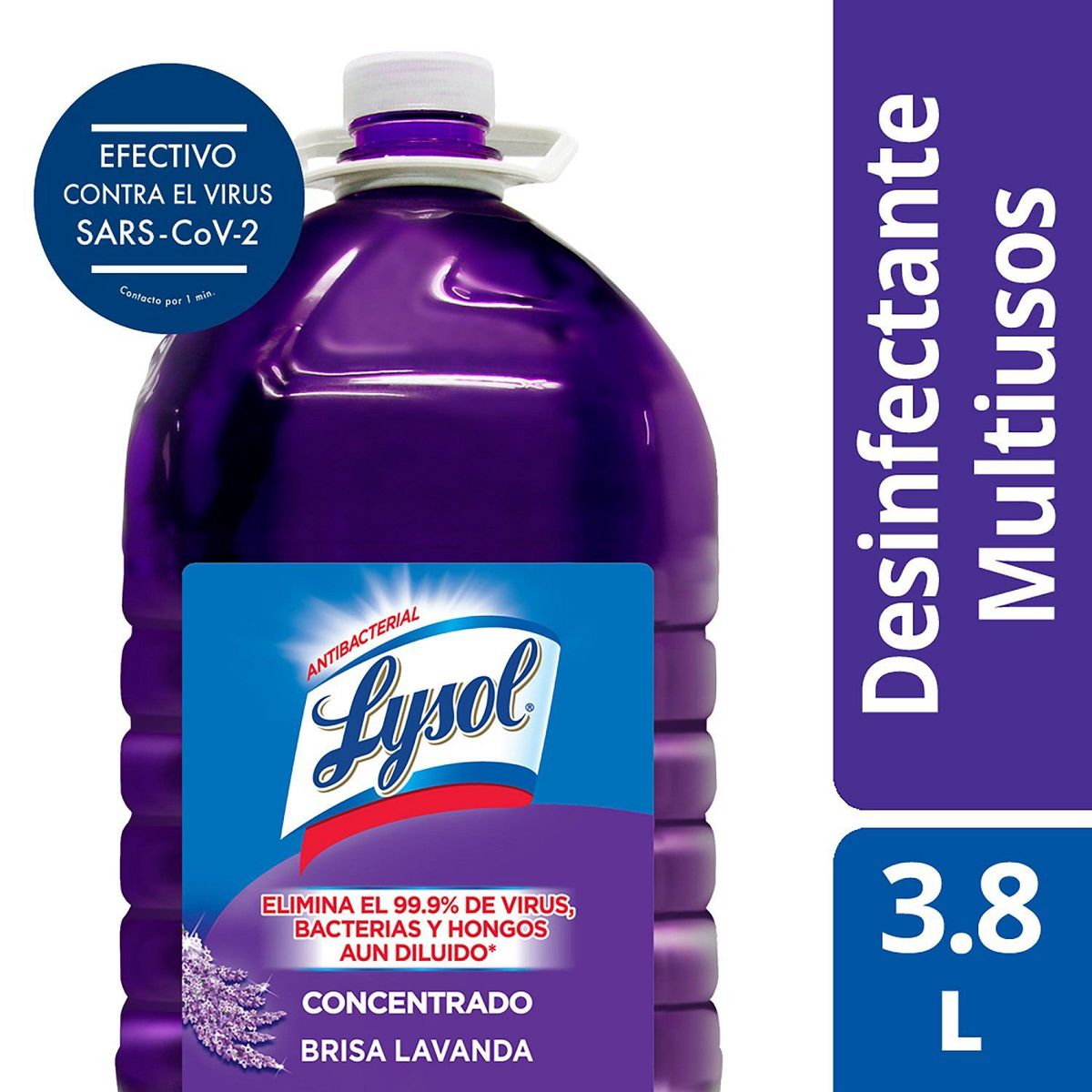 LYSOL - Desinfectante Antibacterial para Pisos Lysol Lavanda Botella 3.785 L
