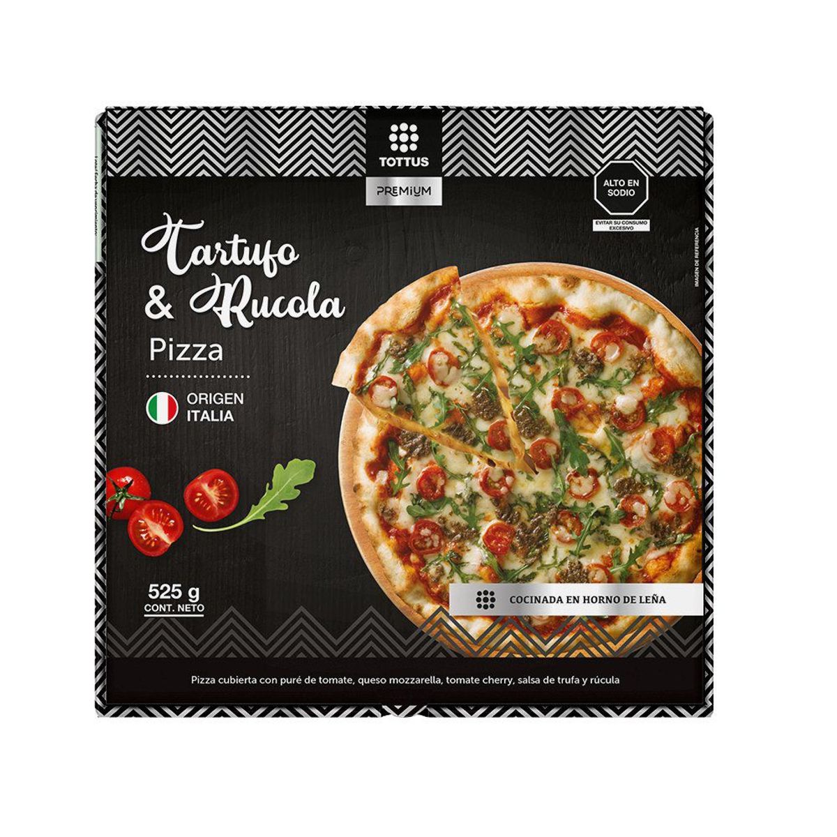 TOTTUS PREMIUM - Pizza Tartufo y Rucola Tottus Premium Caja 500 g