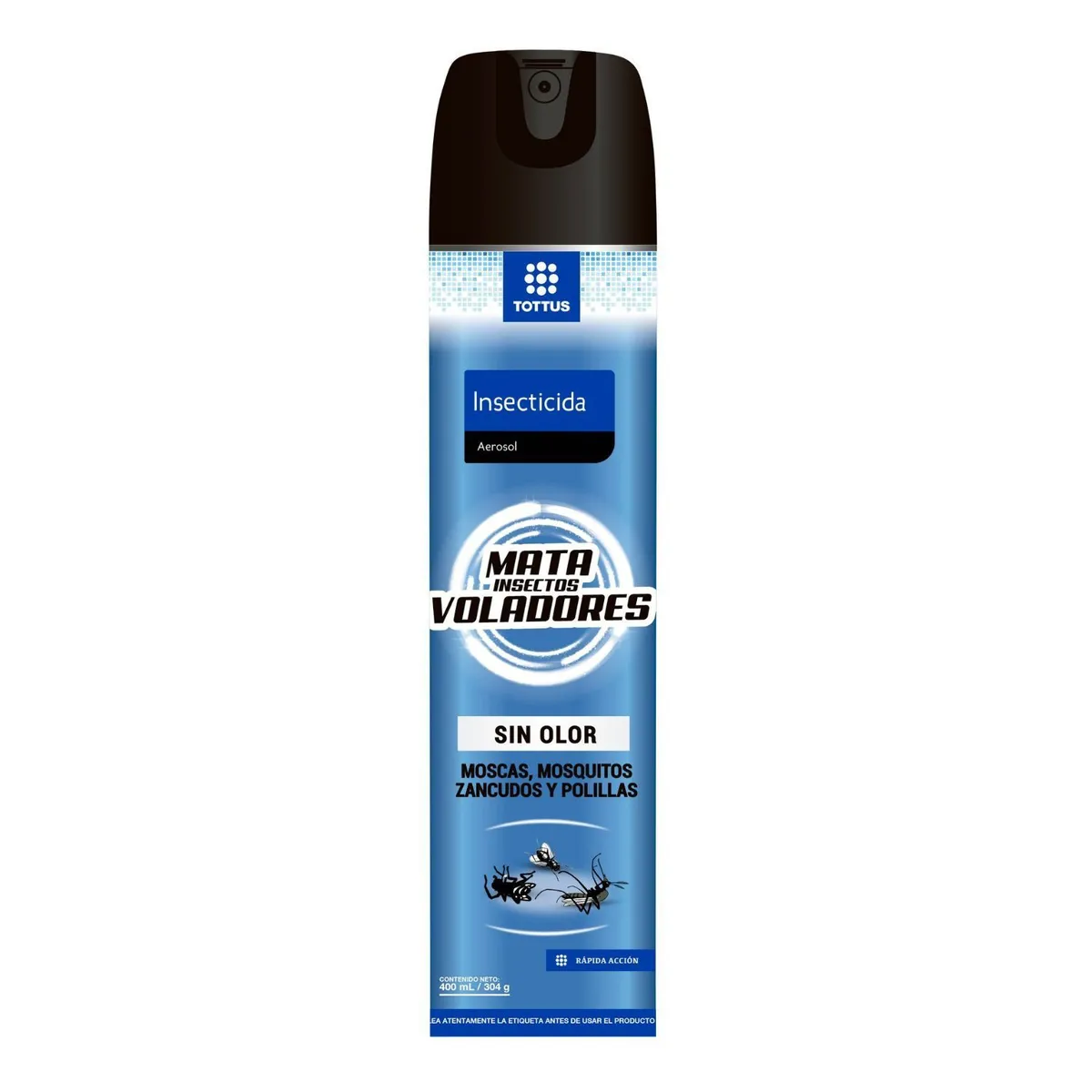 TOTTUS - Insecticida Tottus Mata Insectos Voladores Envase 400 mL