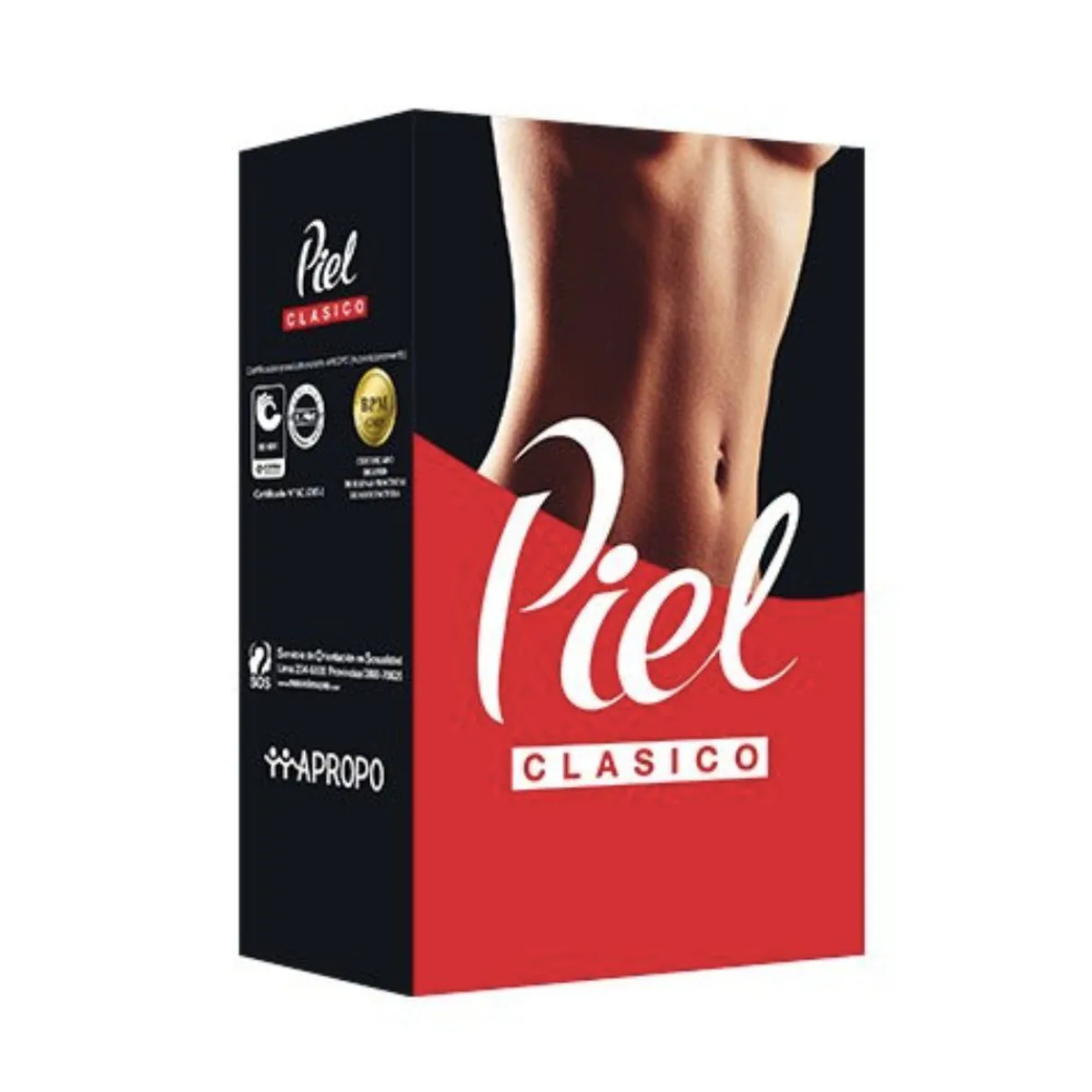 PIEL - Preservativos Piel Clásico Display 8 Und