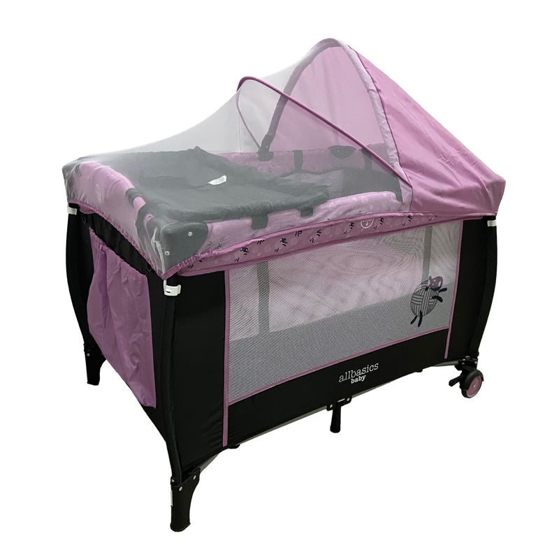 ALL BASICS - Cuna Corral Baby Color Rosa
