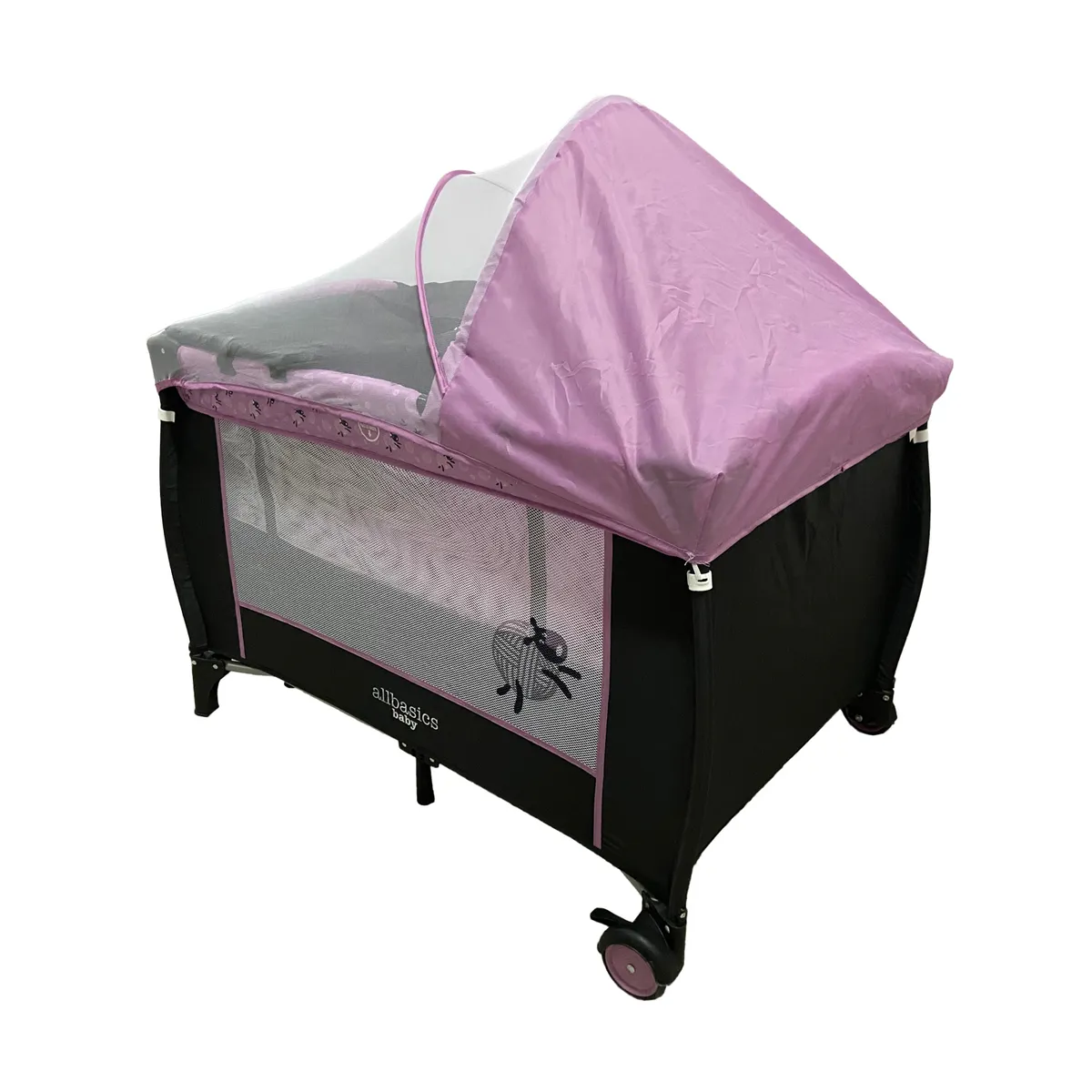 ALL BASICS - Cuna Corral Baby Color Rosa