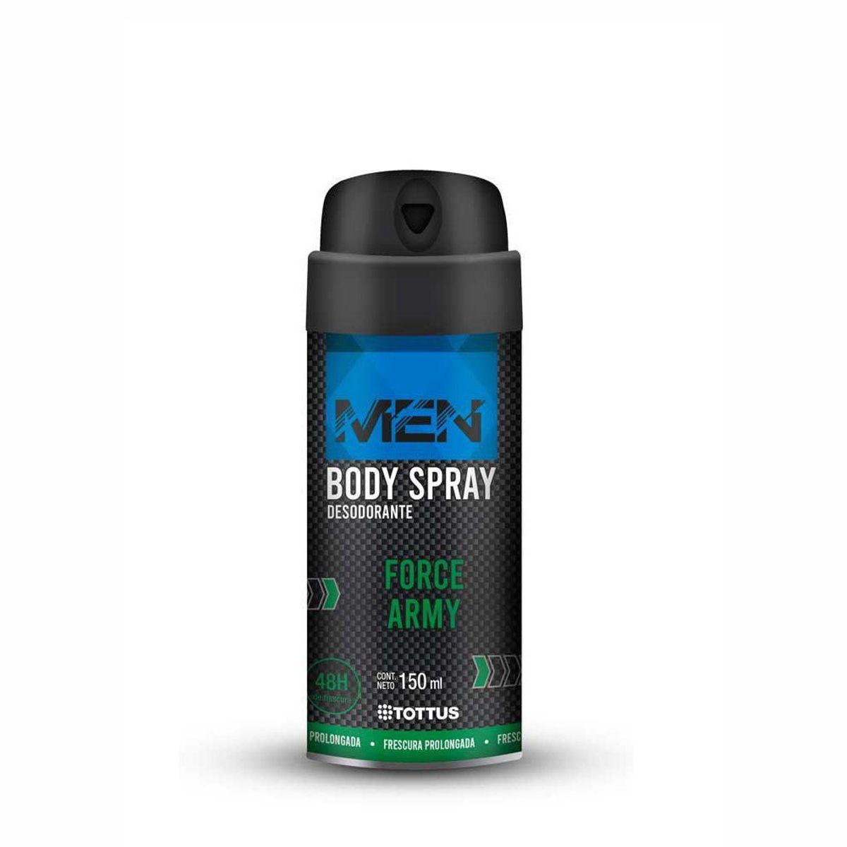 TOTTUS - Desodorante Body Spray Tottus Men Force Army Envase 150 mL