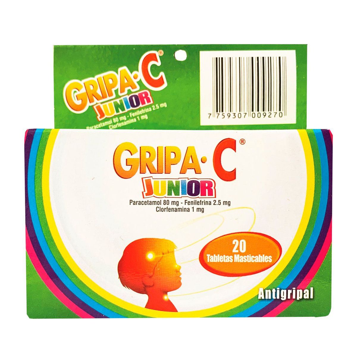  - Antigripal Masticable Gripa C Junior Caja 20 Und