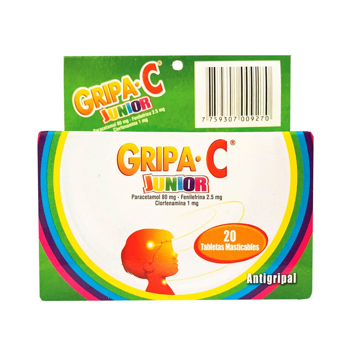  - Antigripal Masticable Gripa C Junior Caja 20 Und