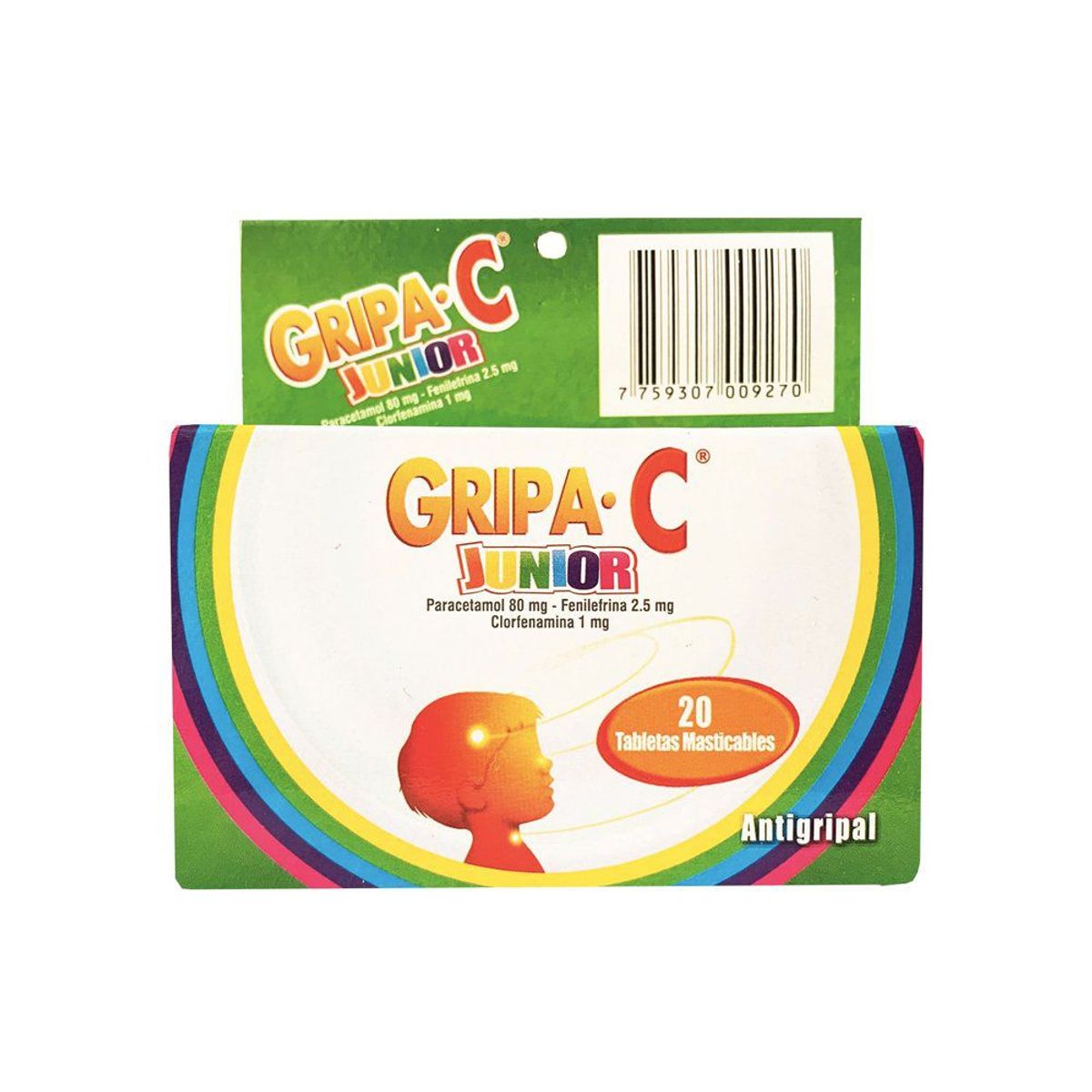  - Antigripal Masticable Gripa C Junior Caja 20 Und