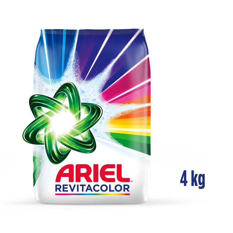 ARIEL - Detergente Ariel Polvo Revitacolor Bolsa 4 Kg