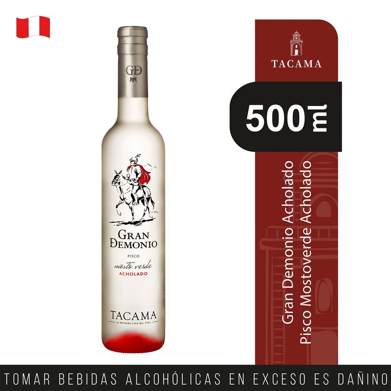 DEMONIO DE LOS ANDES - Pisco Acholado Gran Demonio 500 mL