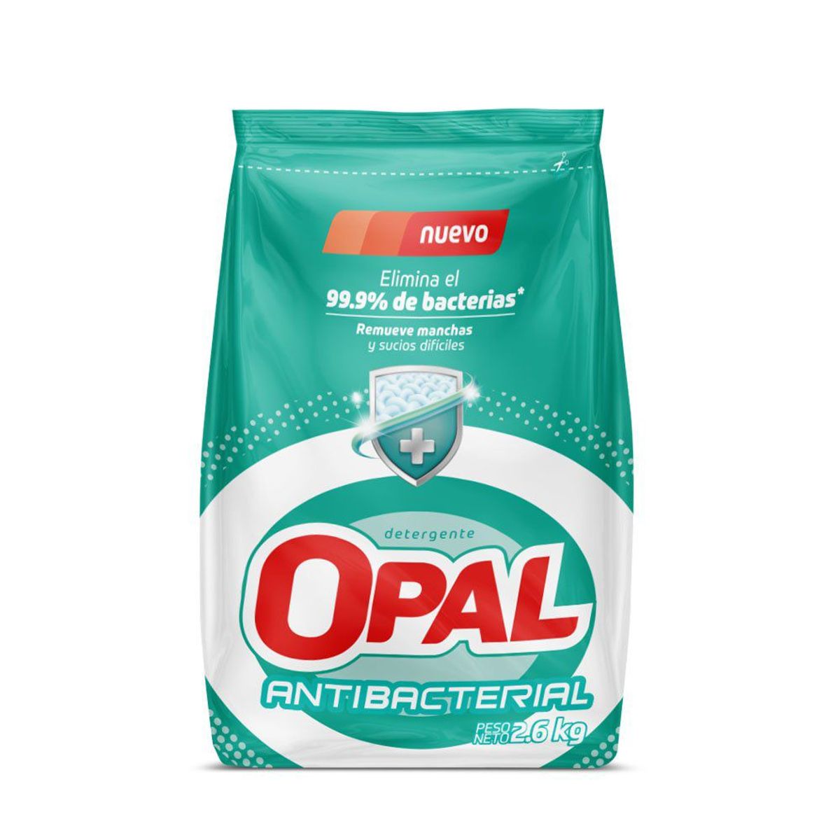 OPAL - Detergente en Polvo Opal Antibacterial Bolsa 2.6 Kg