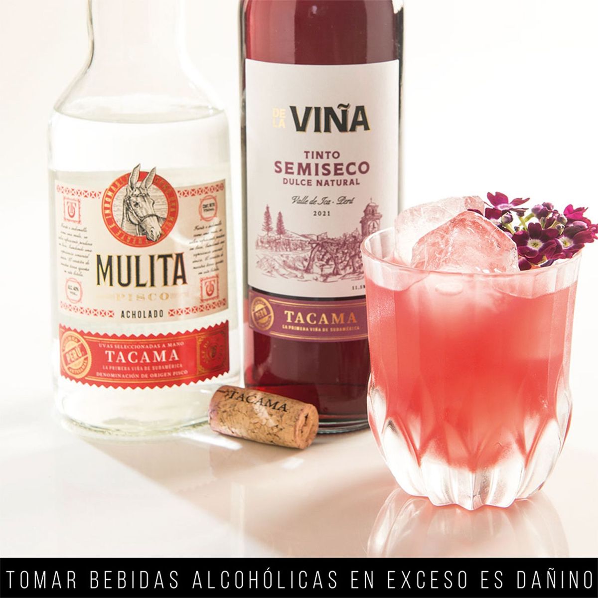 TACAMA - Pisco Acholado Tacama Mulita Botella 750 mL