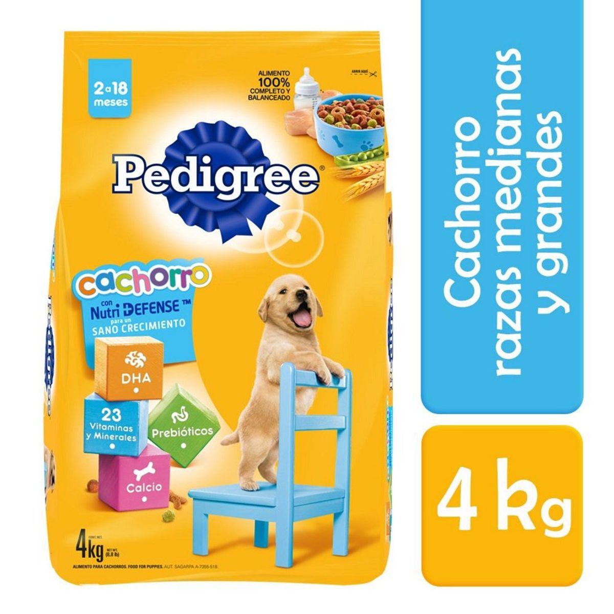 PEDIGREE - Alimento Seco Cachorros Pedigree Bolsa 4 Kg