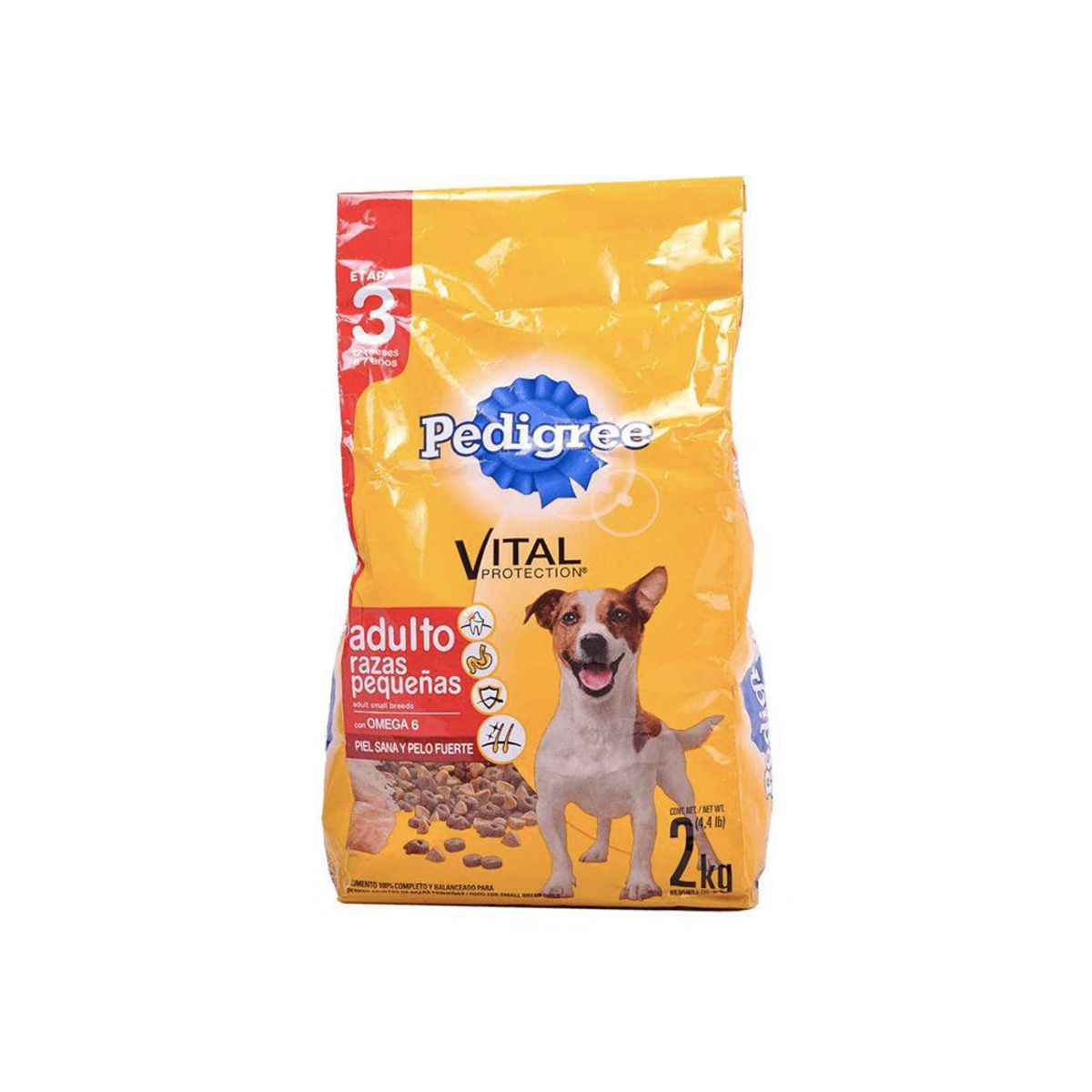 PEDIGREE - Alimento Seco Perros Adultos Razas Pequeñas Pedigree Bolsa 2 Kg