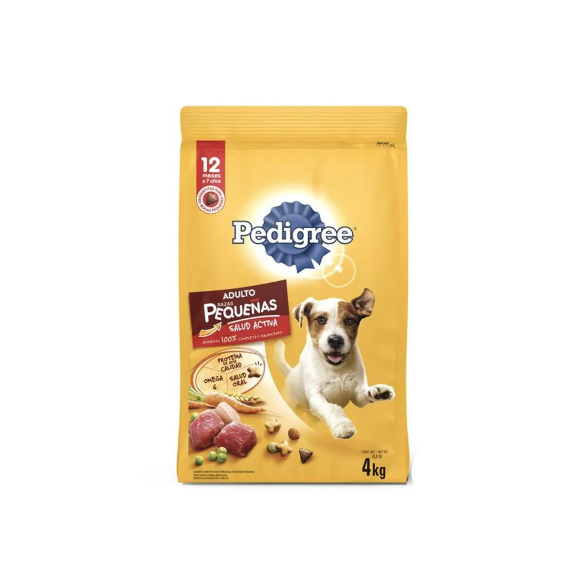 PEDIGREE - Alimento Seco Perros Adultos Razas Pequeñas Pedigree Bolsa 4 Kg
