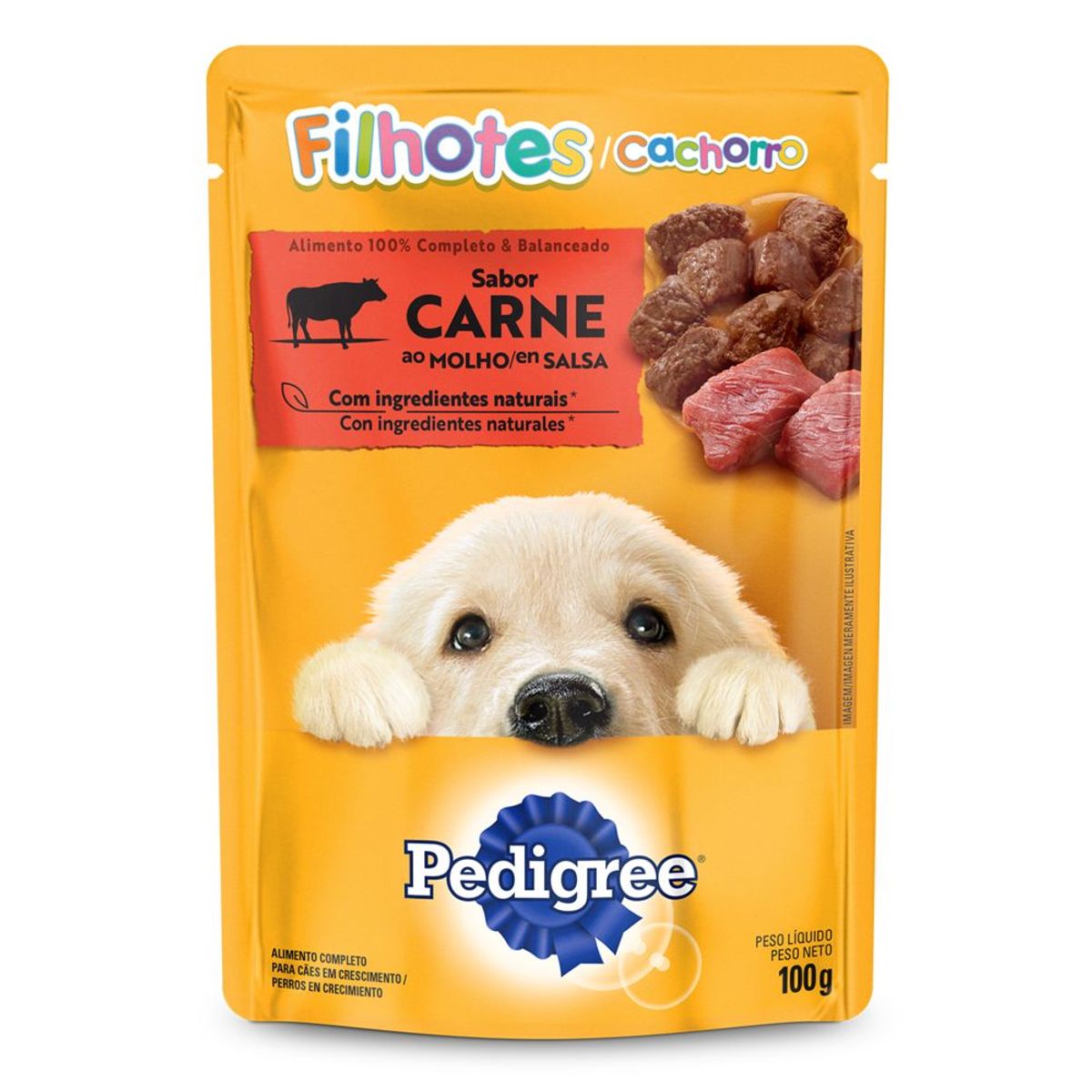 PEDIGREE - Alimento Húmedo Cachorros Pedigree Carne Doypack 100 g