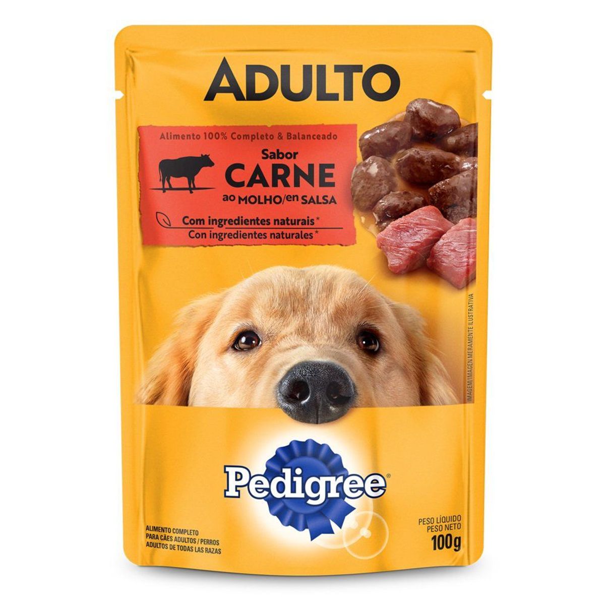 PEDIGREE - Alimento Húmedo Perros Adultos Pedigree Carne Doypack 100 g