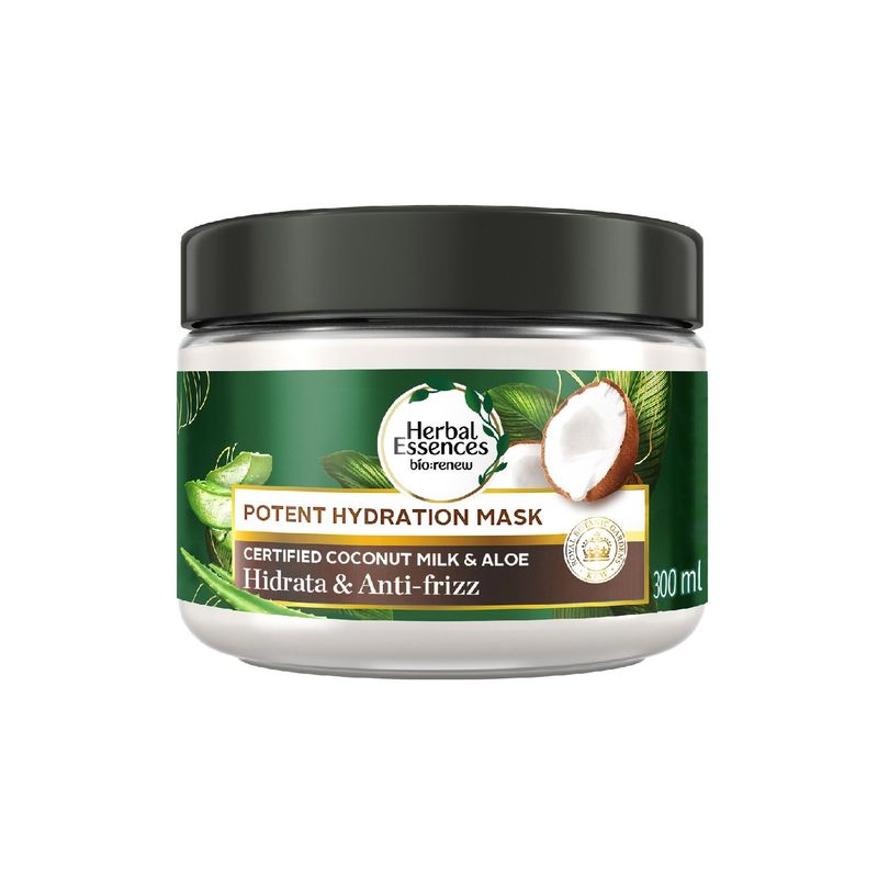 HERBAL ESSENCES - Mascarilla Herbal Essences Hidratación Leche De Coco Y Aloe Envase 300 mL