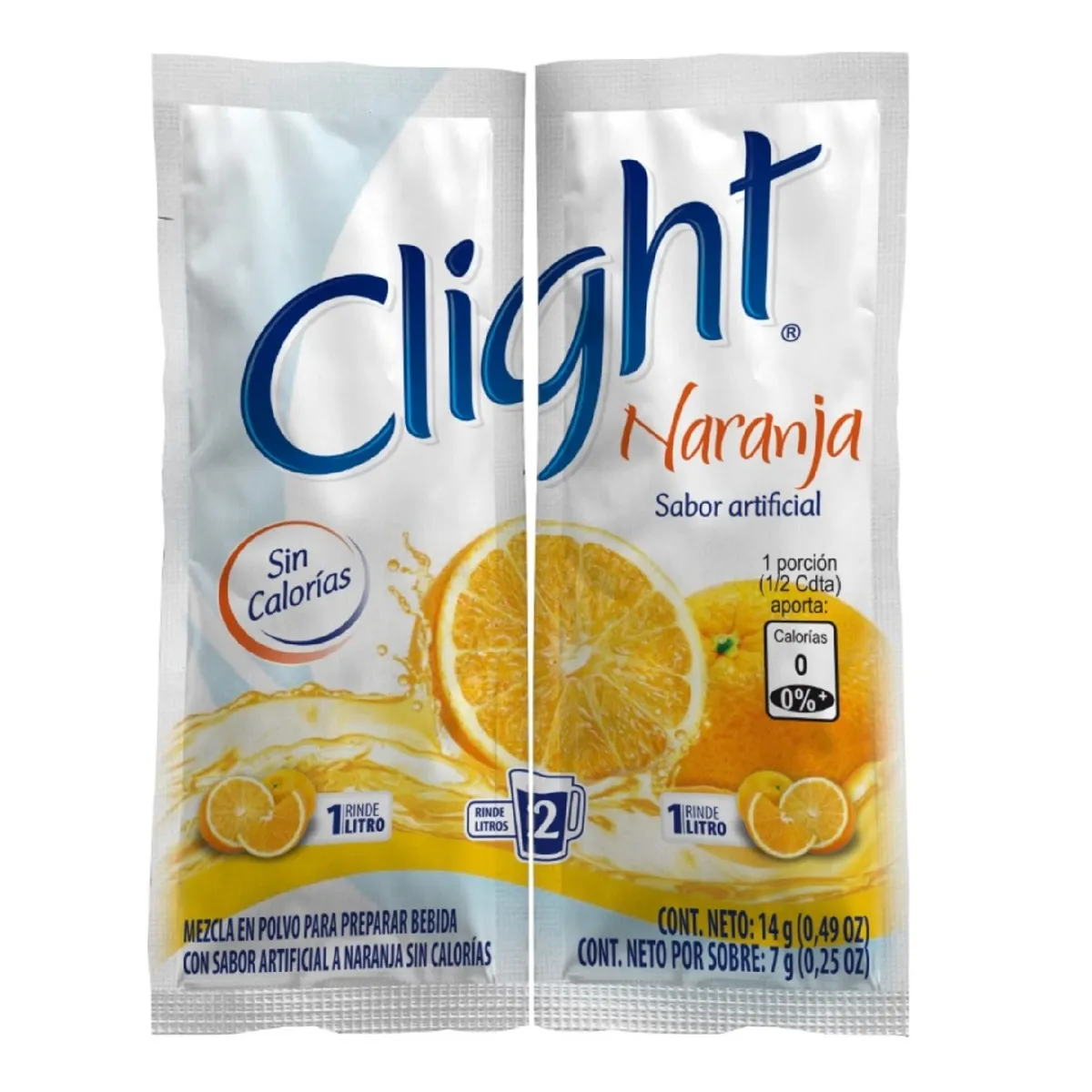 CLIGHT - BEBIDA EN POLVO CLIGHT NARANJA X14 GR X15